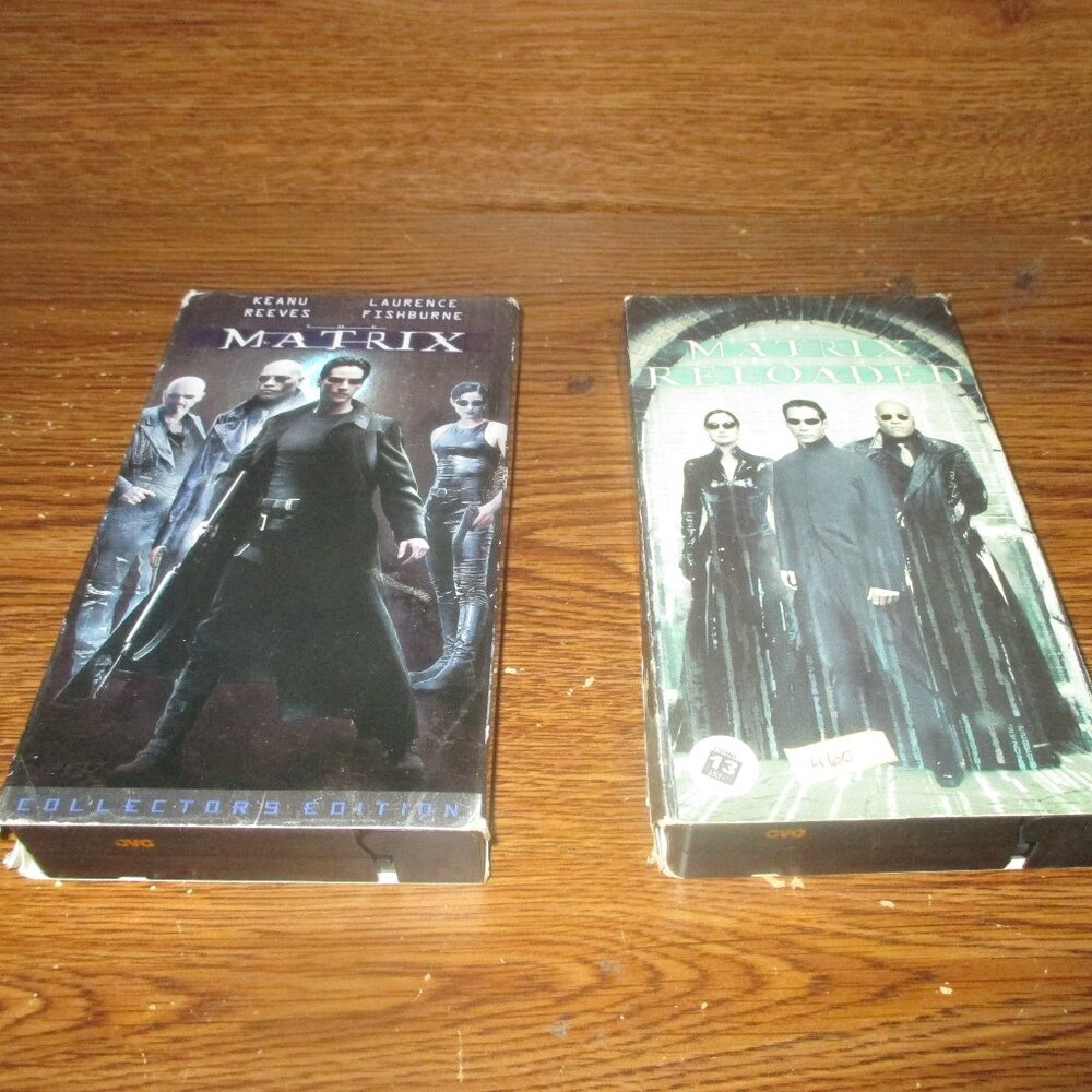 Lot of Matrix: Collector's Edition & Matrix Reloaded (VHS, 1999 & 2003)